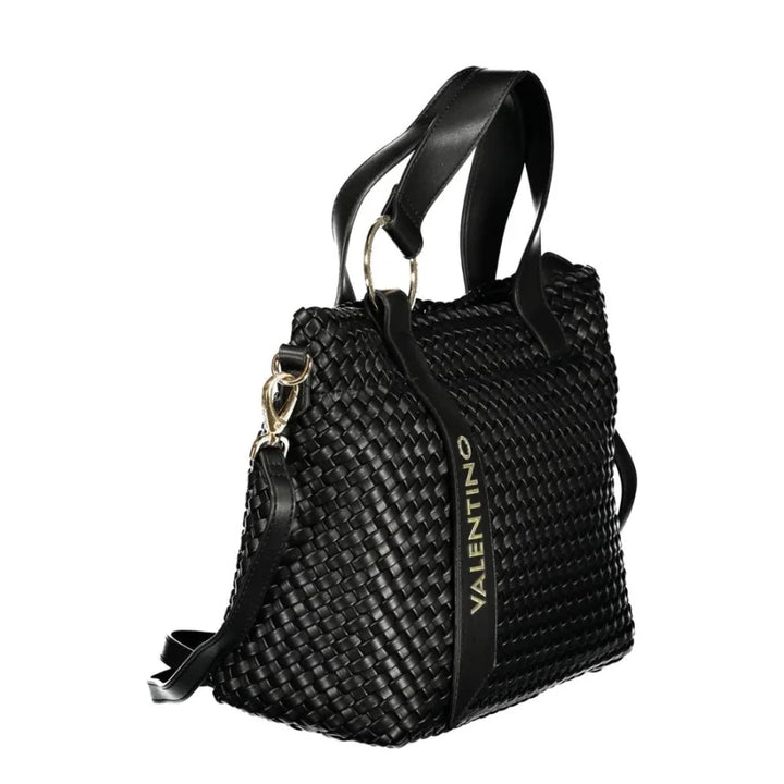 Mario Valentino Black Polyurethane Women Handbag