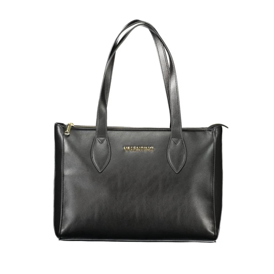 Mario Valentino Black Polyurethane Women Handbag