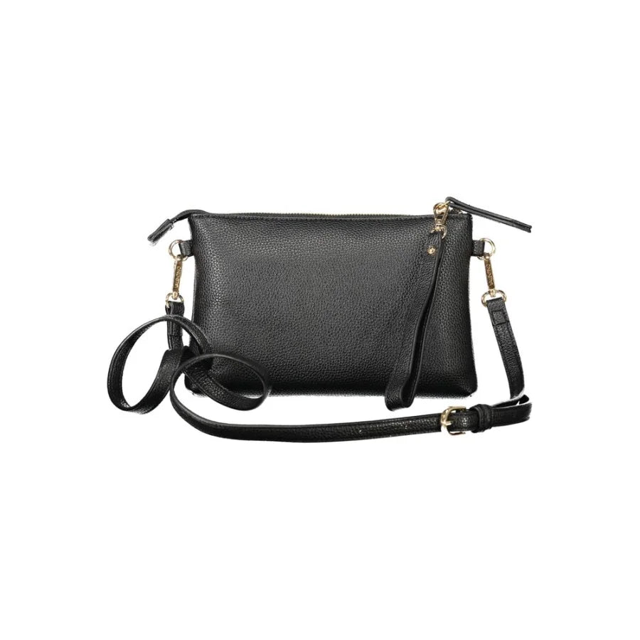 Mario Valentino Black Polyurethane Women Handbag