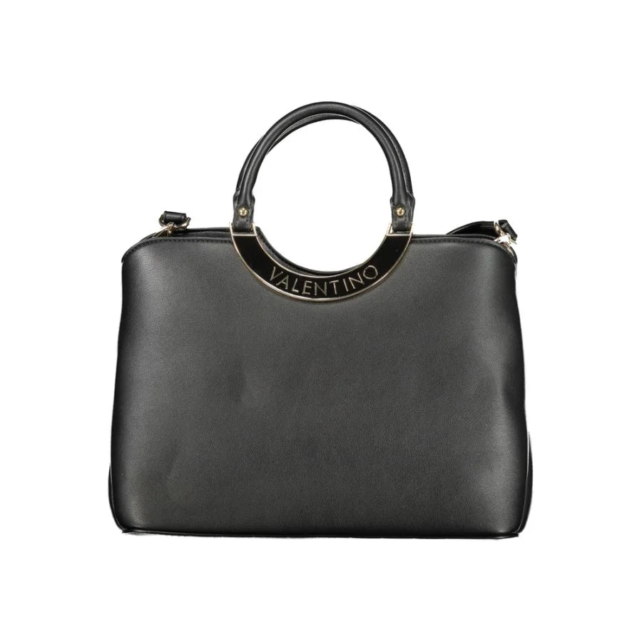 Mario Valentino Black Polyurethane Women Handbag