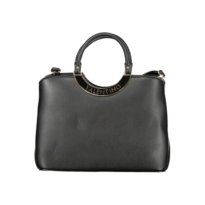 Mario Valentino Black Polyurethane Women Handbag