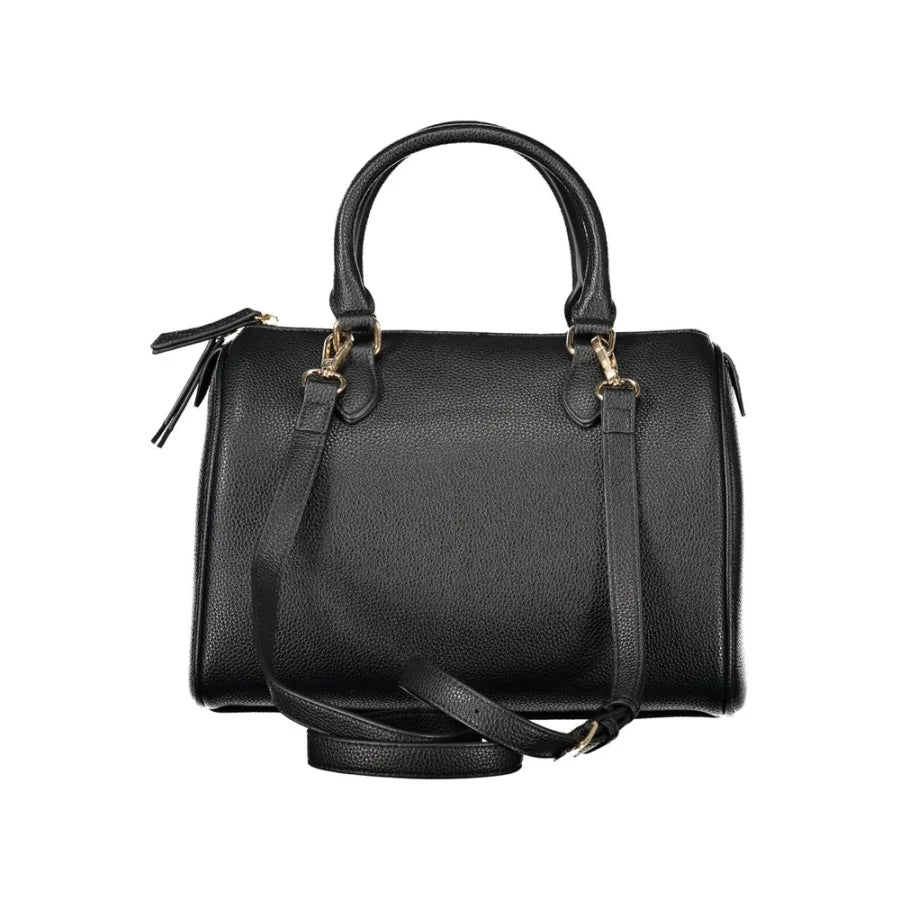 Mario Valentino Black Polyurethane Women Handbag