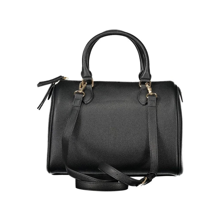 Mario Valentino Black Polyurethane Women Handbag