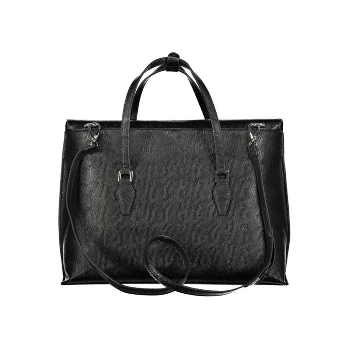 Mario Valentino Black Polyurethane Women Handbag
