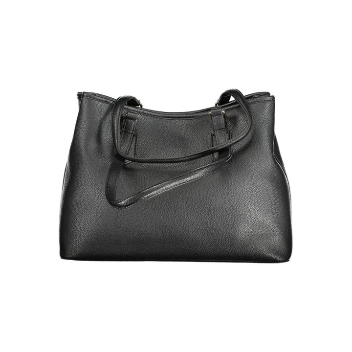 Mario Valentino Black Polyurethane Women Handbag
