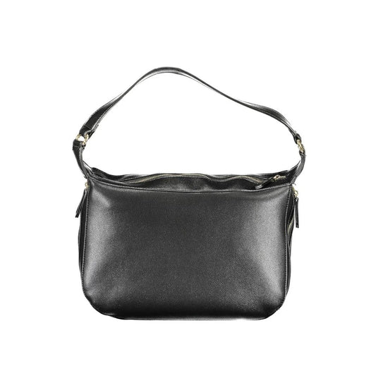Mario Valentino Black Polyurethane Women Handbag