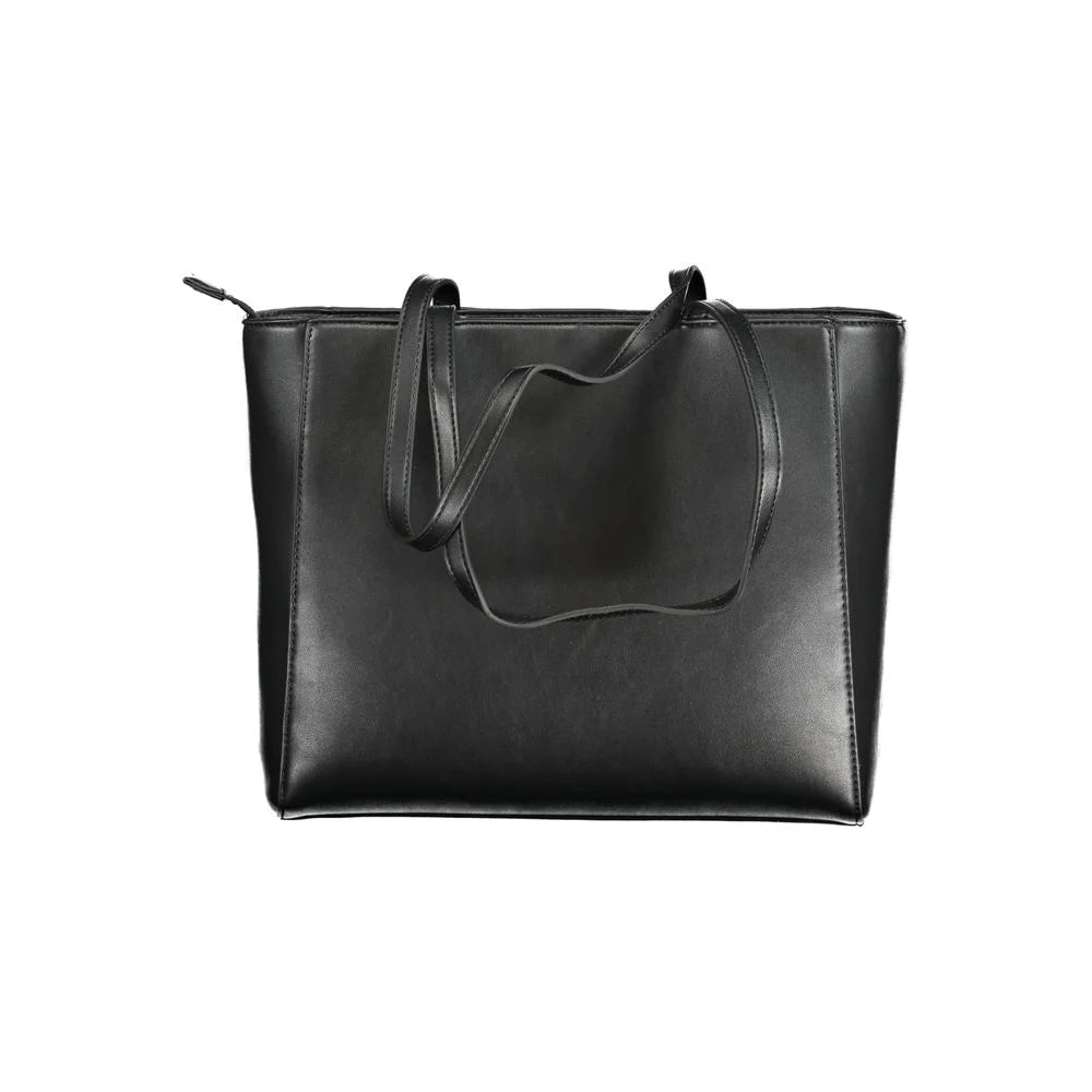 Mario Valentino Black Polyurethane Women Shoulder Bag