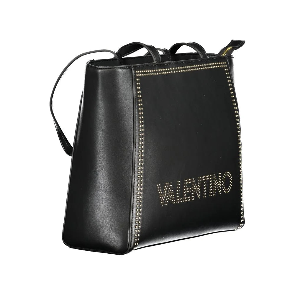 Mario Valentino Black Polyurethane Women Shoulder Bag