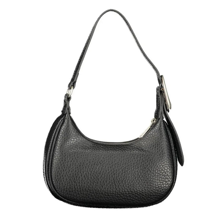 Mario Valentino Black Polyurethane Women Shoulder Bag