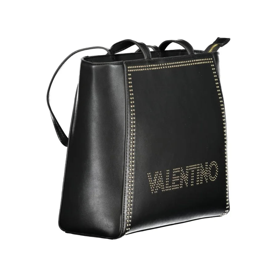 Mario Valentino Black Polyurethane Women Shoulder Bag