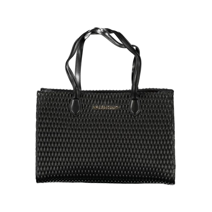 Mario Valentino Black Polyurethane Women Shoulder Bag