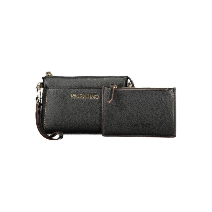 Mario Valentino Black Polyurethane Women’s Crossbody Bag