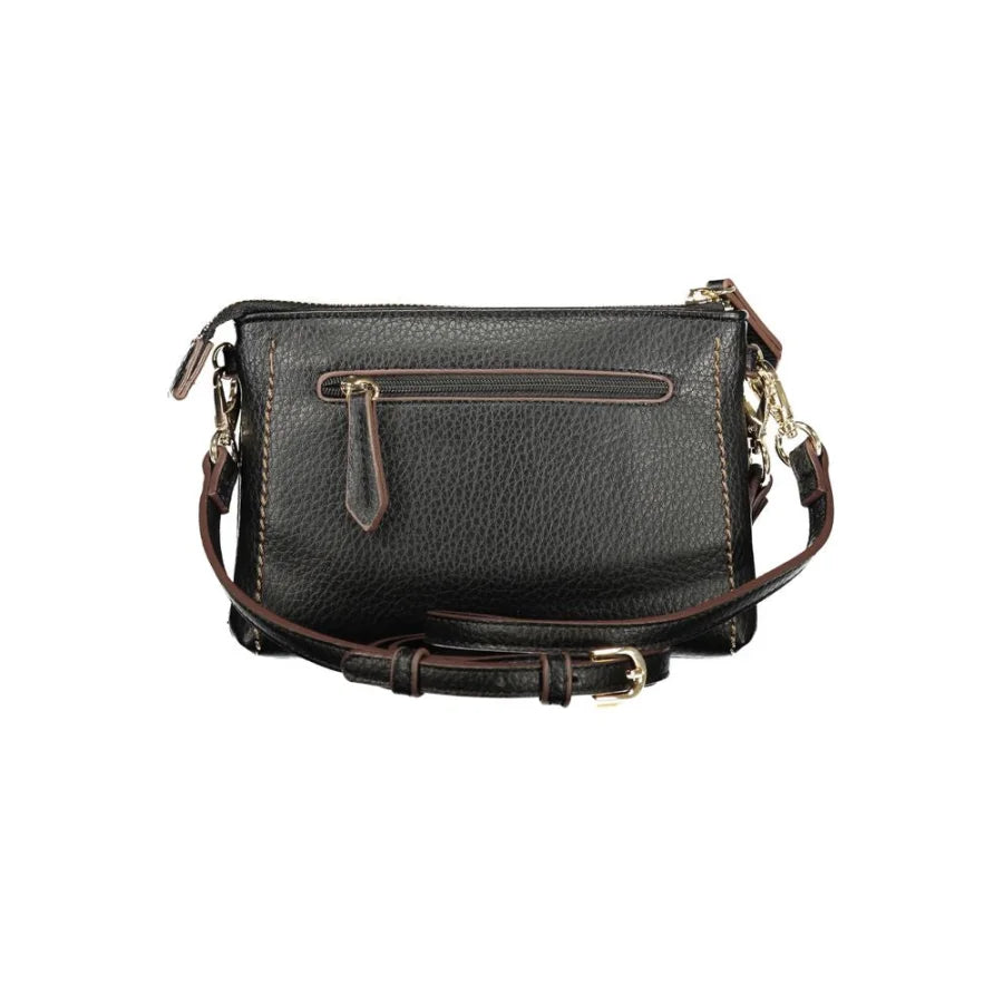 Mario Valentino Black Polyurethane Women’s Crossbody Bag