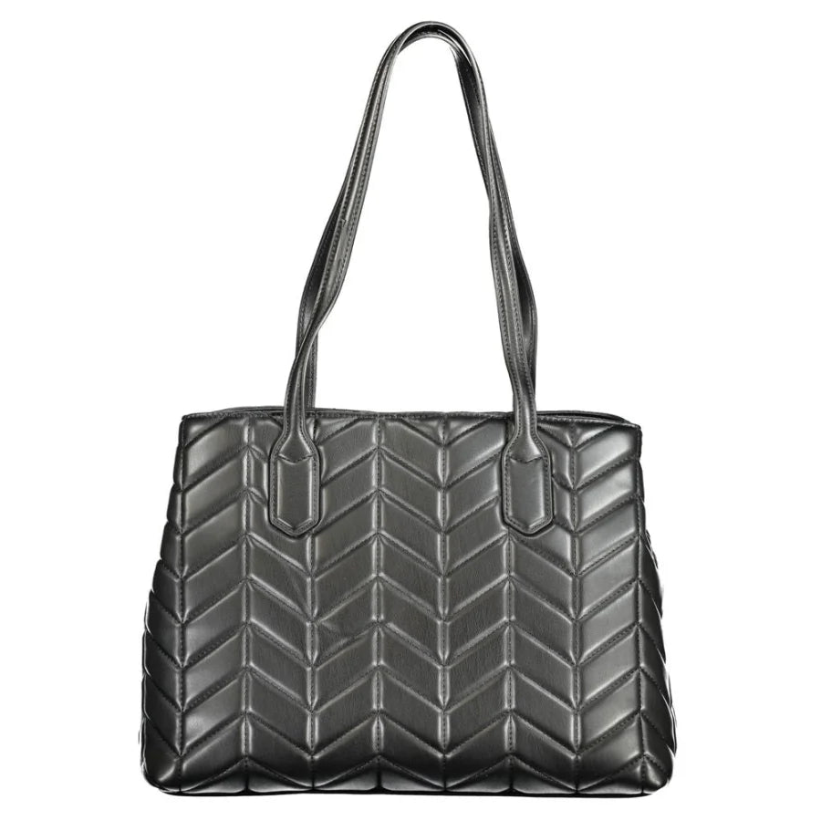 Mario Valentino Black Polyurethane Women’s Handbag