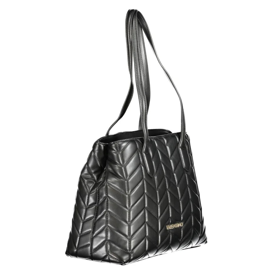 Mario Valentino Black Polyurethane Women’s Handbag