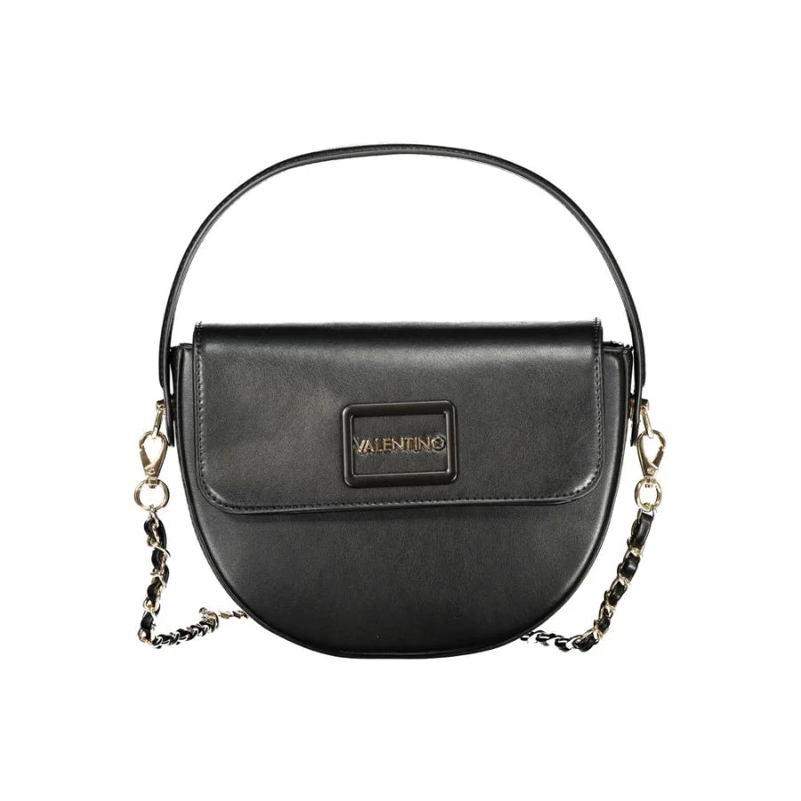 Mario Valentino Black Polyurethane Women’s Handbag