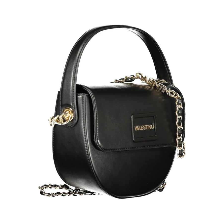 Mario Valentino Black Polyurethane Women’s Handbag