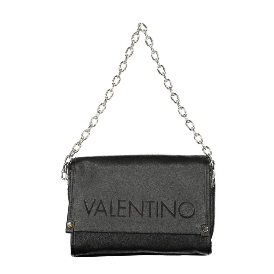 Mario Valentino Black Polyurethane Women’s Shoulder Bag