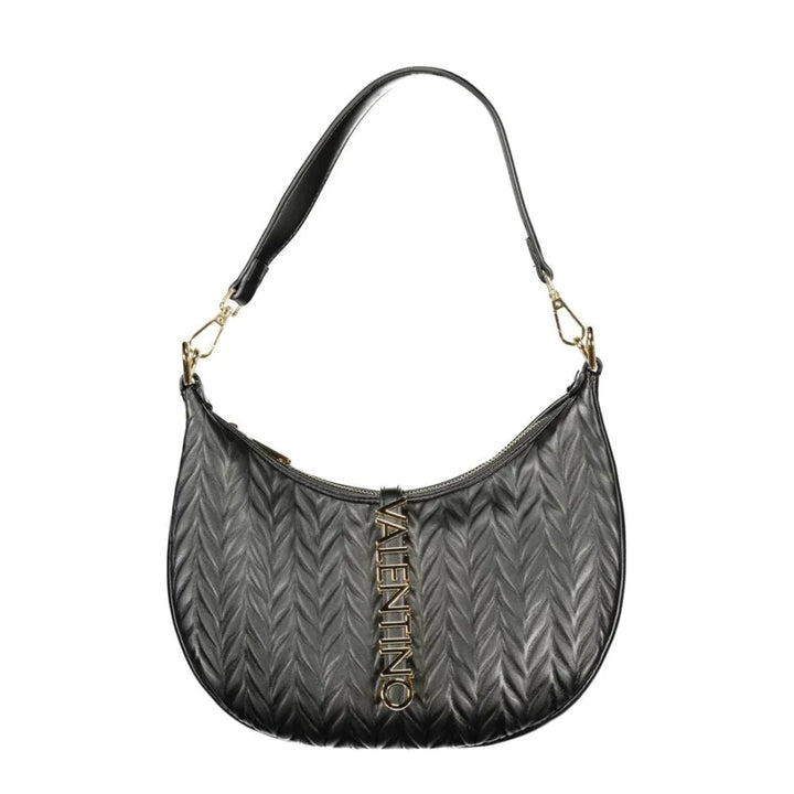 Mario Valentino Black Polyurethane Women’s Shoulder Bag