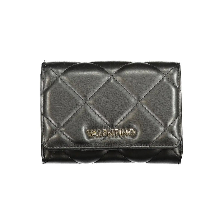 Mario Valentino Black Polyurethane Women’s Wallet