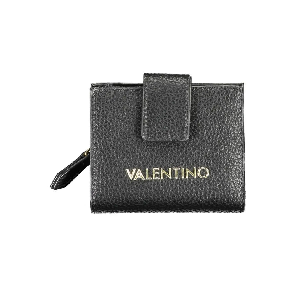 Mario Valentino Black Polyurethane Women’s Wallet