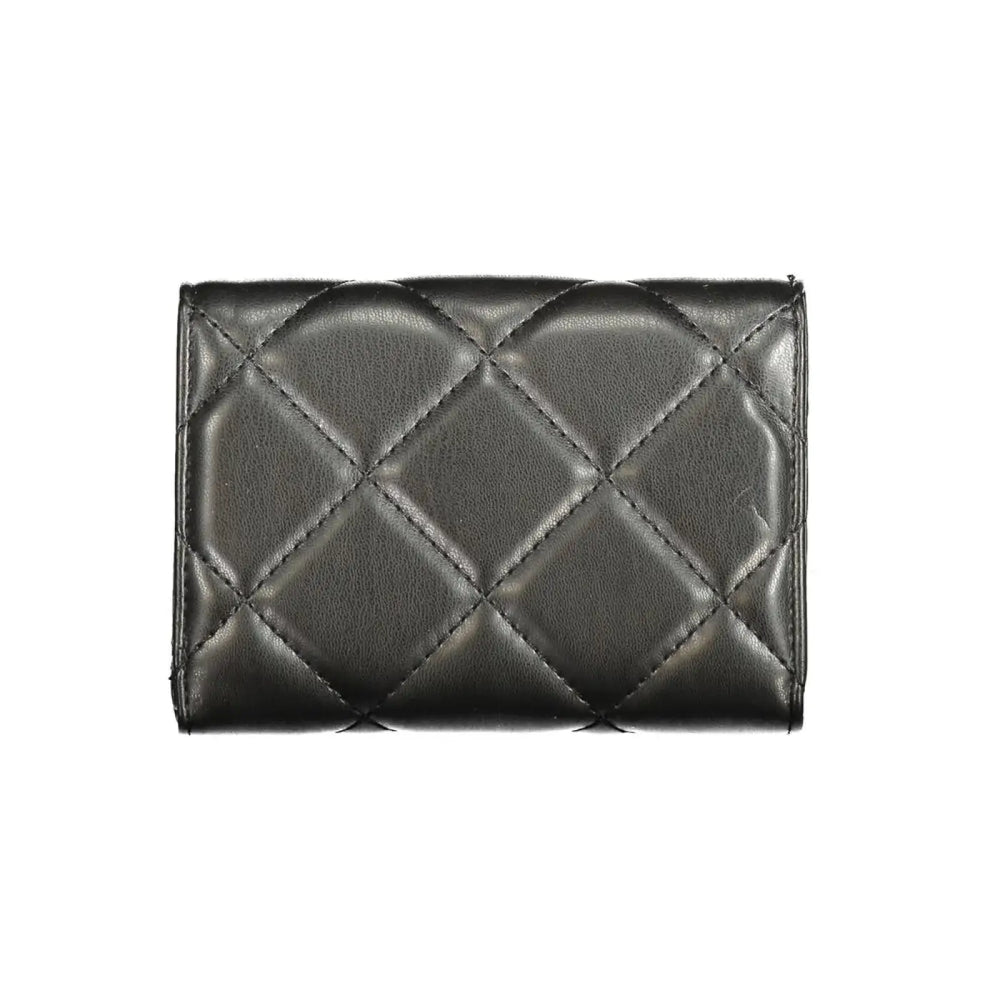 Mario Valentino Black Polyurethane Women’s Wallet
