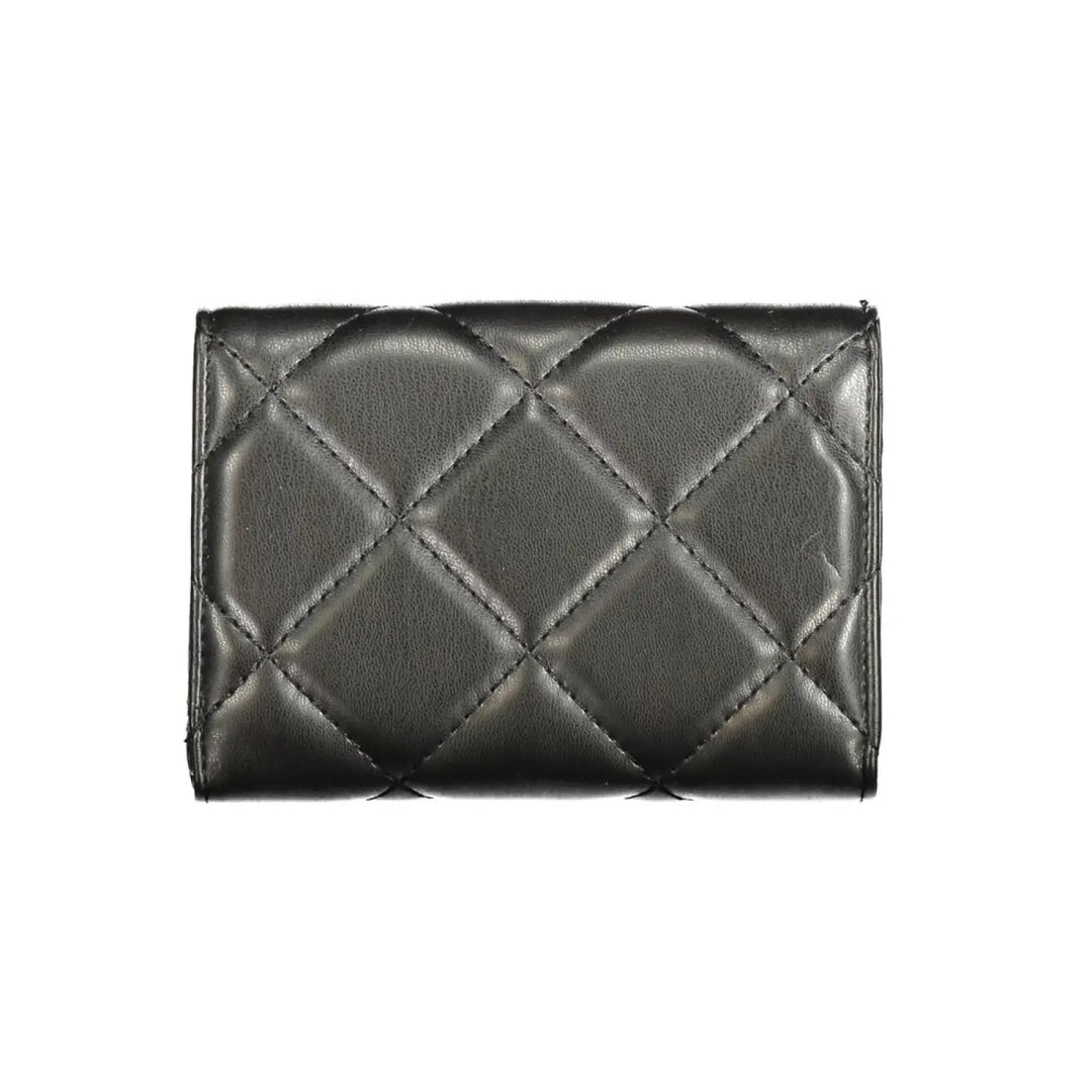 Mario Valentino Black Polyurethane Women’s Wallet