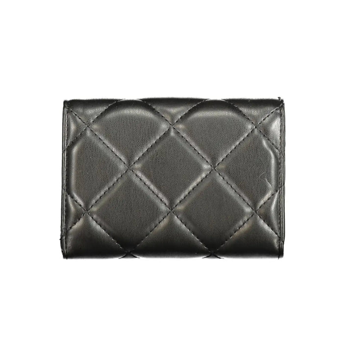 Mario Valentino Black Polyurethane Women’s Wallet
