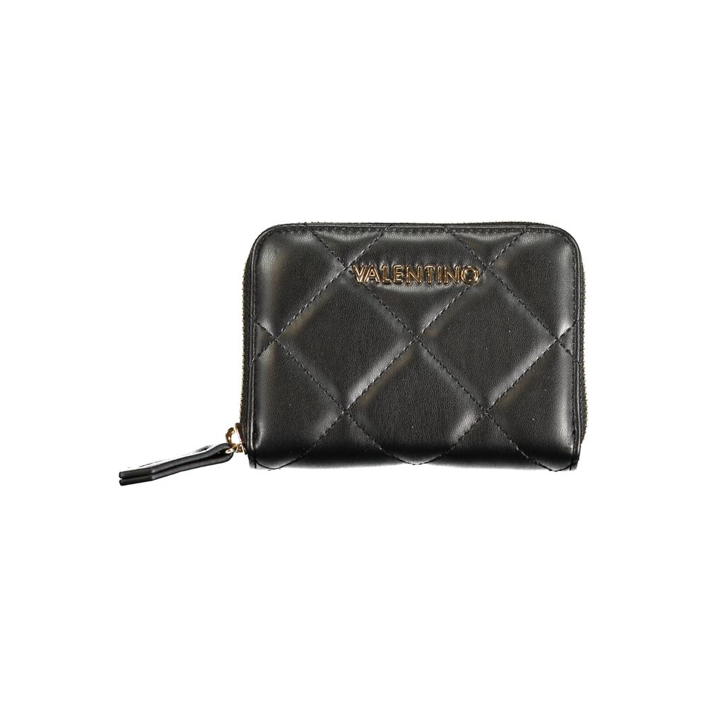 Mario Valentino Black Polyurethane Women’s Wallet