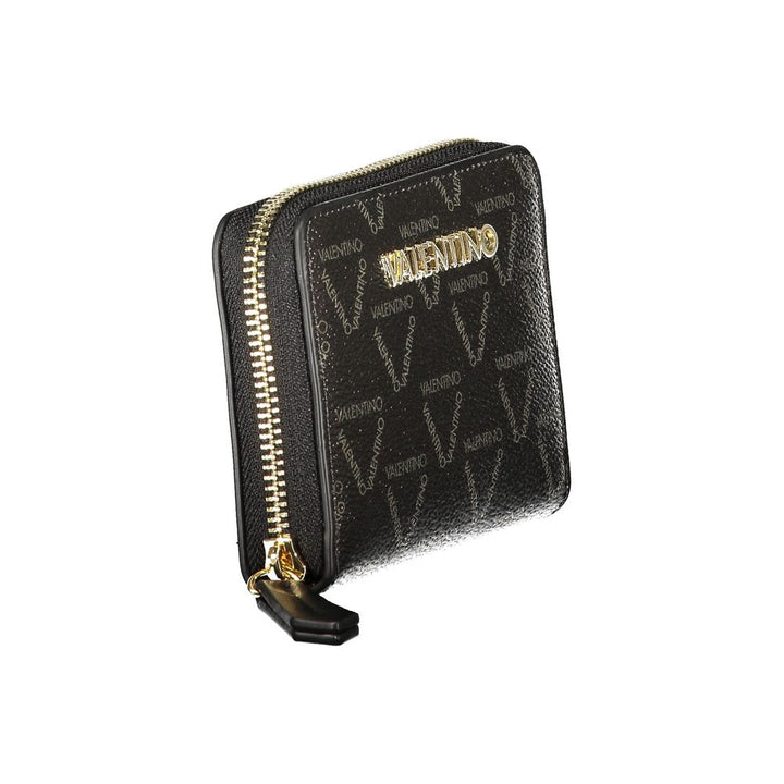 Mario Valentino Black Polyurethane Women’s Wallet