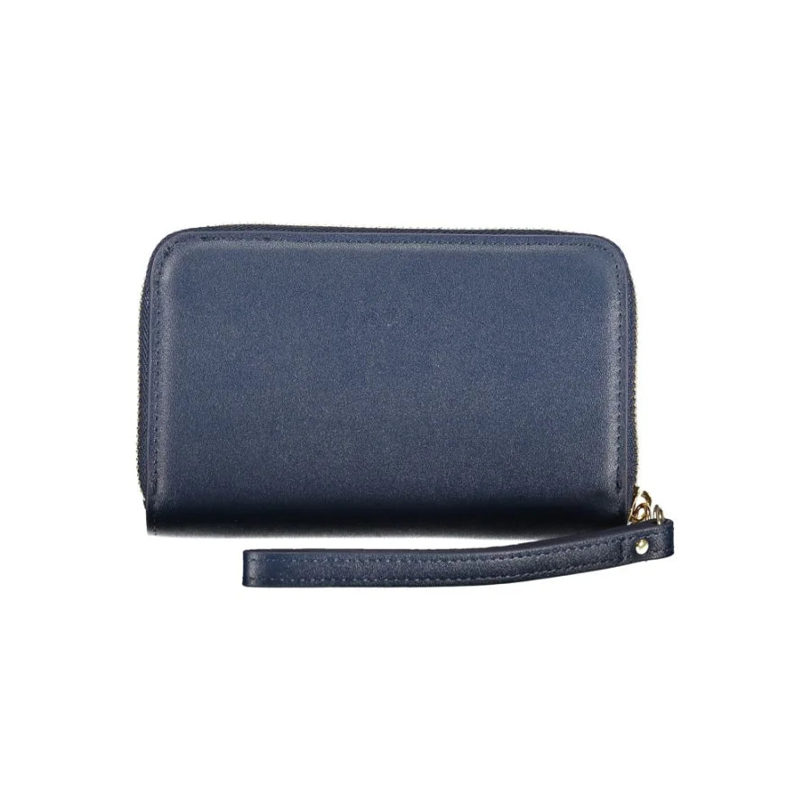 Mario Valentino Blu Polyurethane Women Wallet