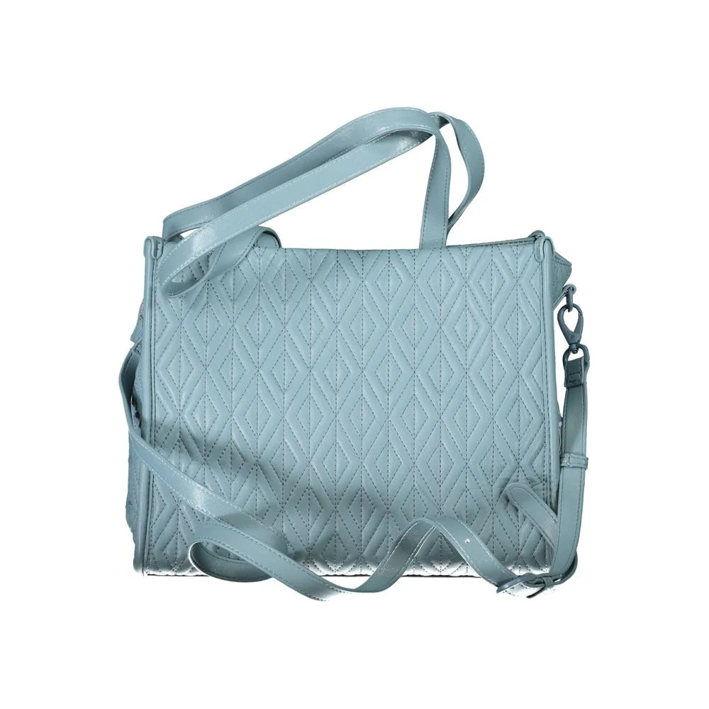 Mario Valentino Blue Bag with Removable Shoulder Strap and Internal Phone Spaces