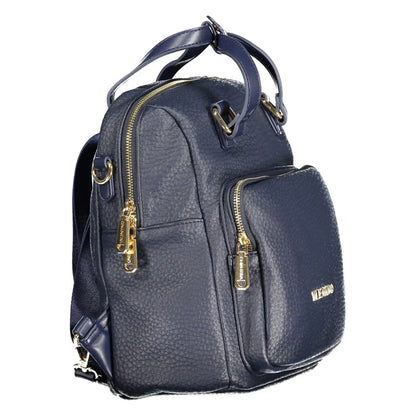 Mario Valentino Blue Polyethylene Convertible Handbag Backpack