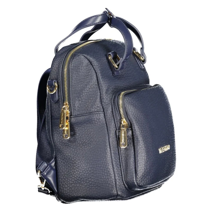 Mario Valentino Blue Polyurethane Women Backpack