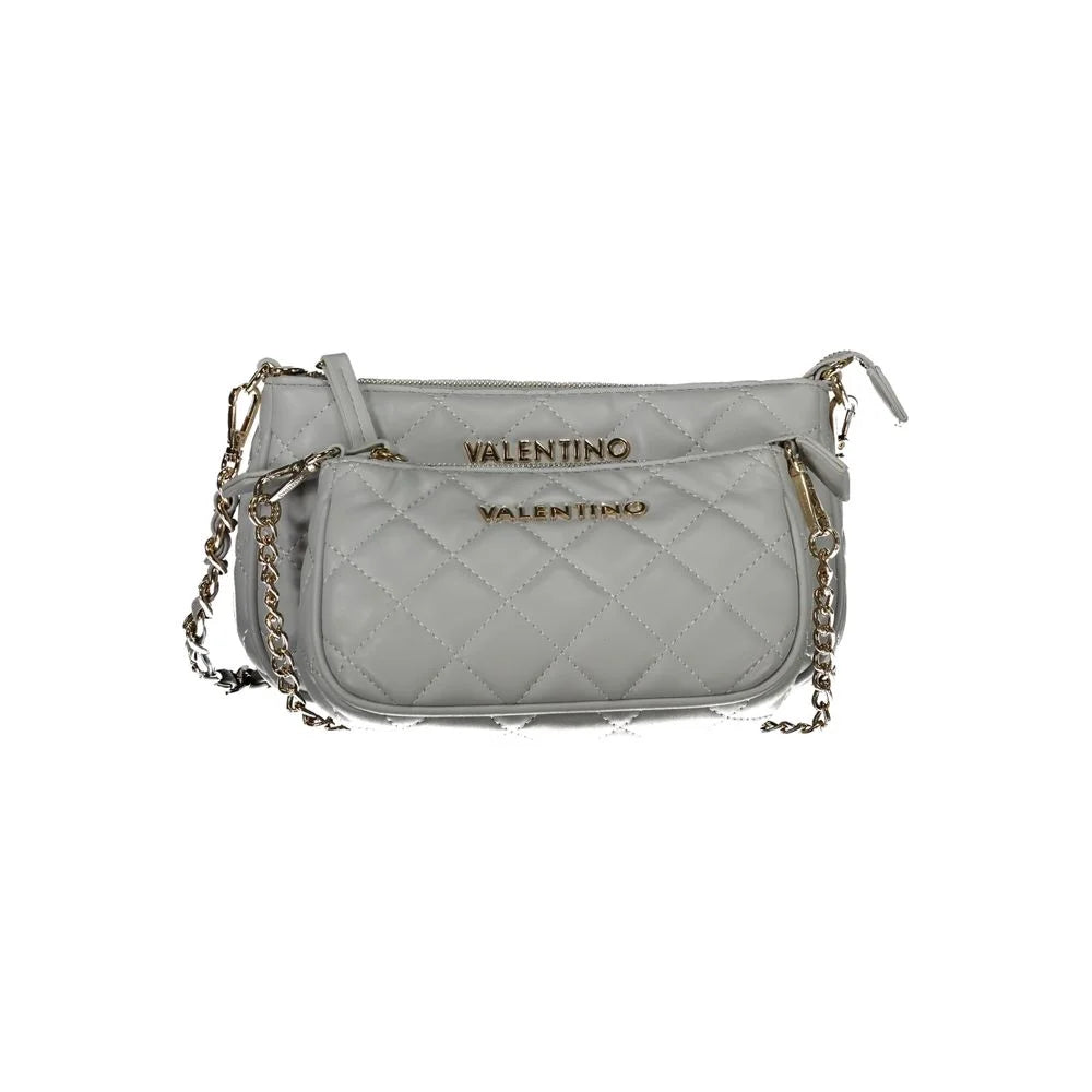 Mario Valentino Gray Polyethylene Handbag