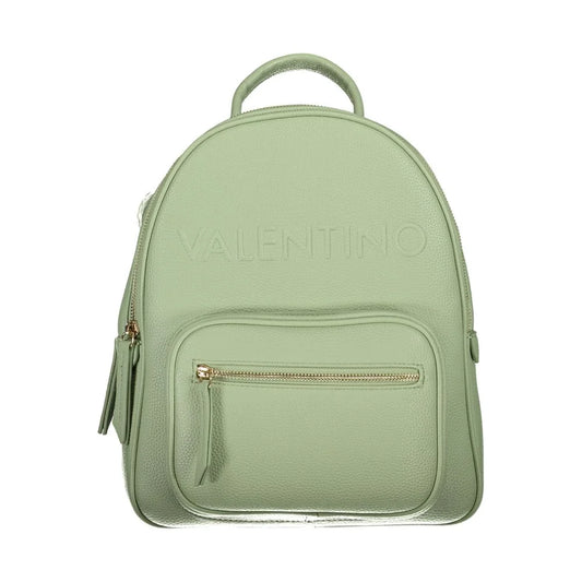 Mario Valentino Green Backpack with Adjustable Shoulder Straps
