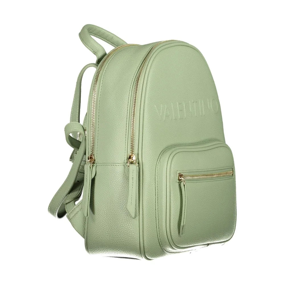 Mario Valentino Green Backpack with Adjustable Shoulder Straps