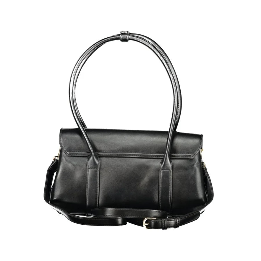 Mario Valentino Nero Poliuretano Woman Shoulder Bag