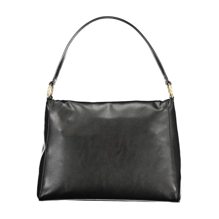 Mario Valentino Nero Polyurethane Women Shoulder Bag