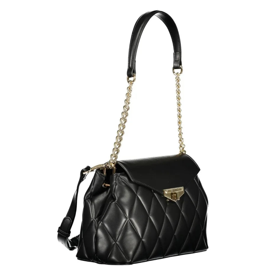 Mario Valentino Nero Polyurethane Women Shoulder Bag