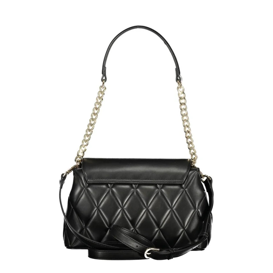 Mario Valentino Nero Polyurethane Women Shoulder Bag