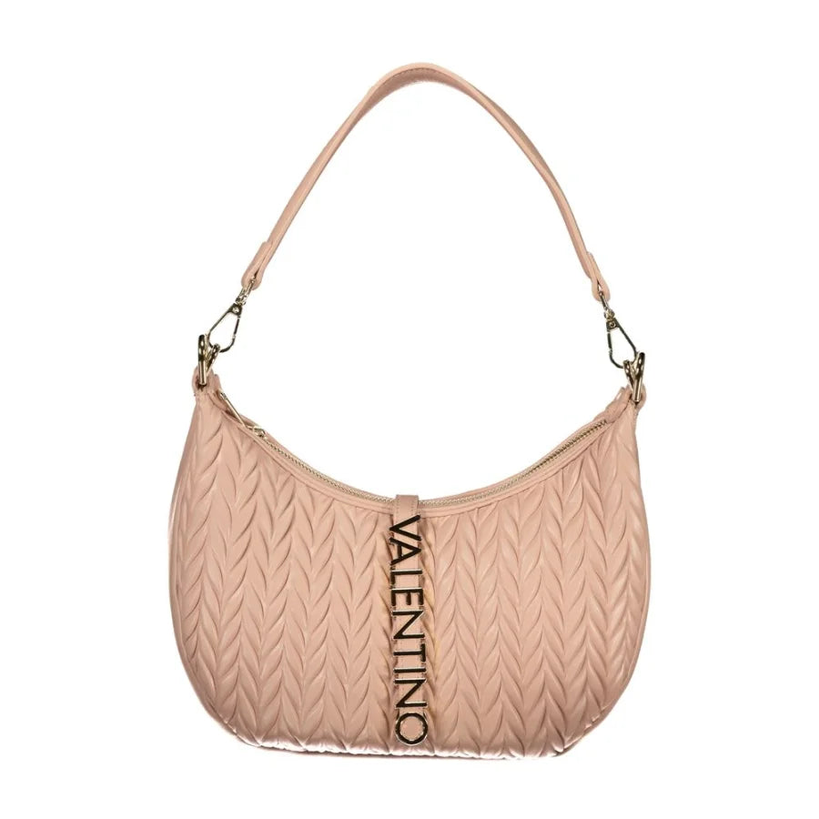 Mario Valentino Rosa Polyurethane Women’s Shoulder Bag
