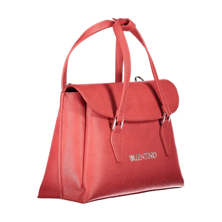 Mario Valentino Rosso Poliuretano Donna Bag with Handles and Shoulder Strap