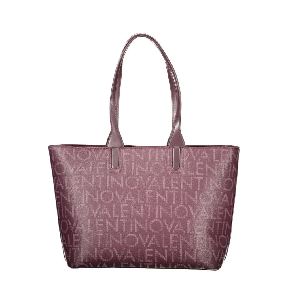 Mario Valentino Rosso Polyurethane Women’s Bag with Handles