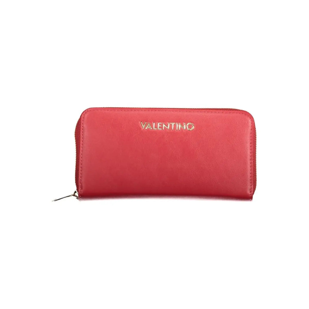 Mario Valentino Rosso Polyurethane Women’s Wallet