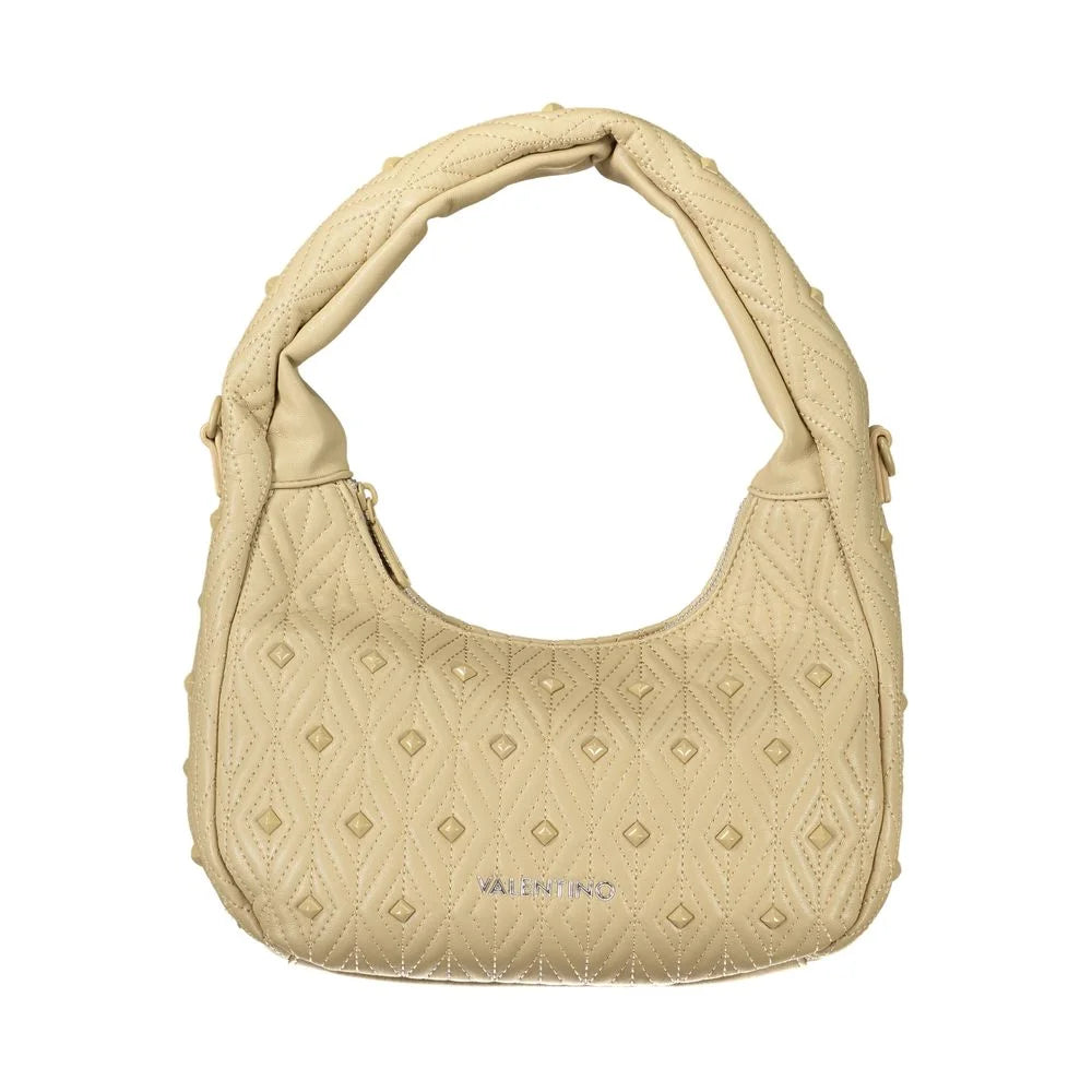 Mario Valentino Shoulder Bag Beige Chic Modern Elegance