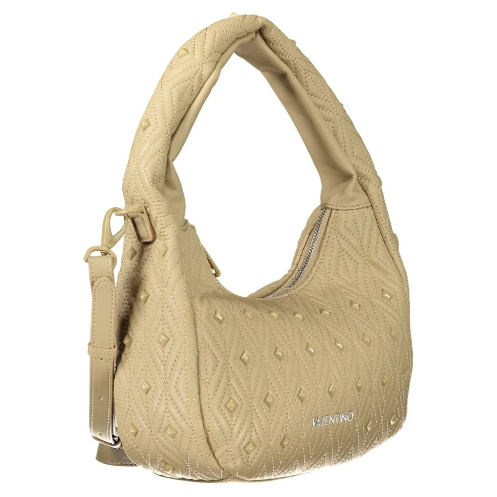 Mario Valentino Shoulder Bag Beige Chic Modern Elegance
