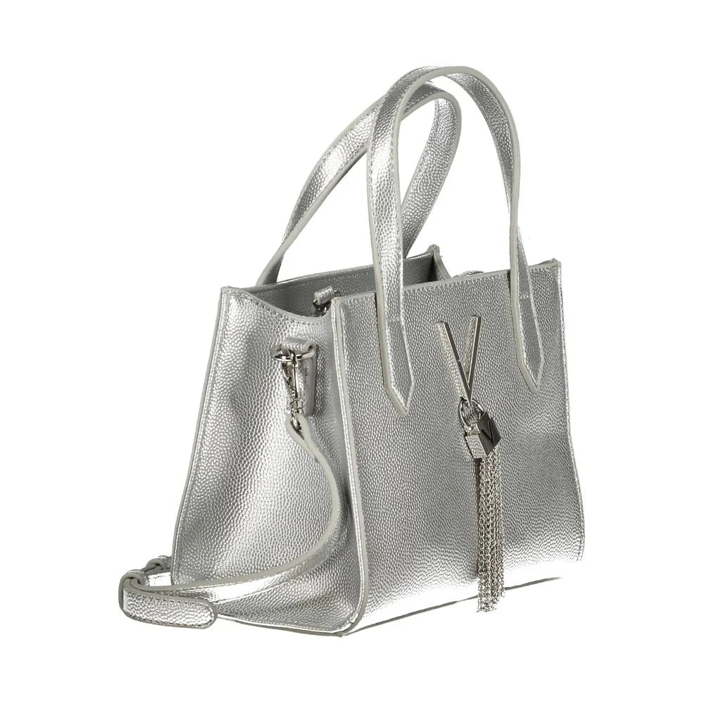 Mario Valentino Silver Polyurethane Women’s Handbag