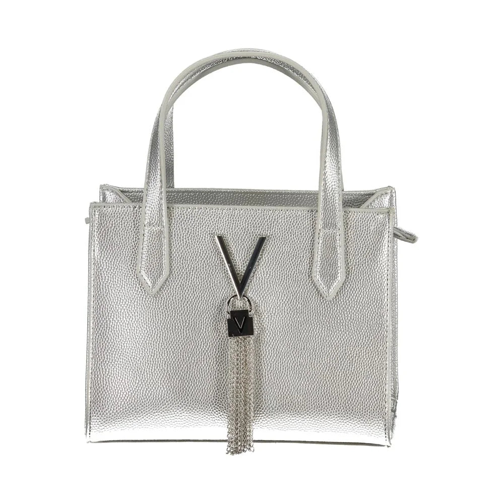 Mario Valentino Silver Polyurethane Women’s Handbag