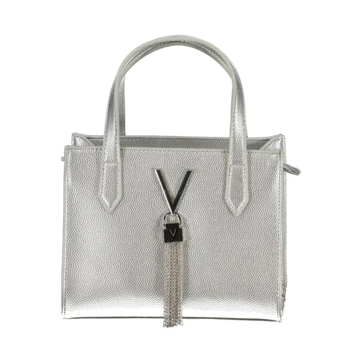 Mario Valentino Silver Polyurethane Women’s Handbag